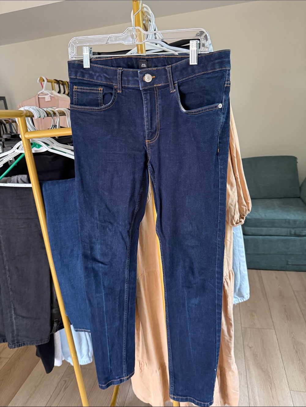 River Island Dark Indigo Skinny Jeans